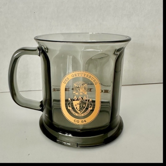 USS Gettysburg CG 64 Words Not Deeds Glass Mug - Picture 1 of 6